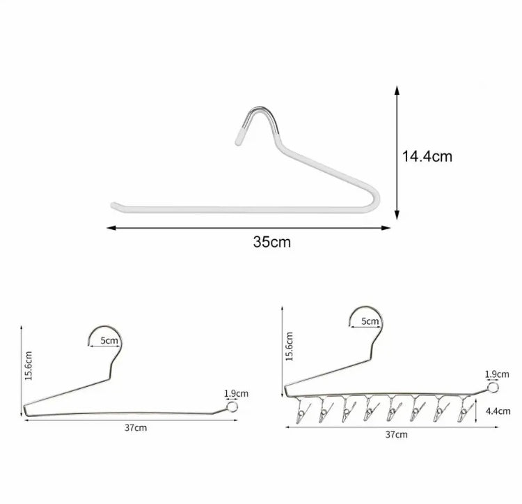 5Pcs Metal Openend Hanger, Non-Slip Pant Hanger, Trouser Organizers Set Hangers, Z-Shaped Cloth Hanger 5Pcs Metal Openend Hanger, Non-Slip Pant Hanger, Trouser Organizers Set Hangers, Z-Shaped Cloth Hanger